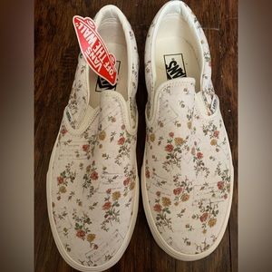 Women’s Floral Vans Size 9.5